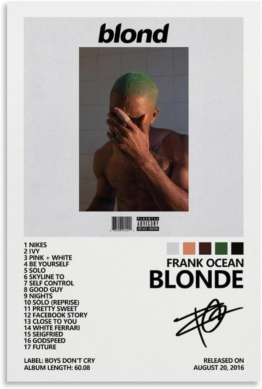 Frank Ocean Blond Album Cover Poster