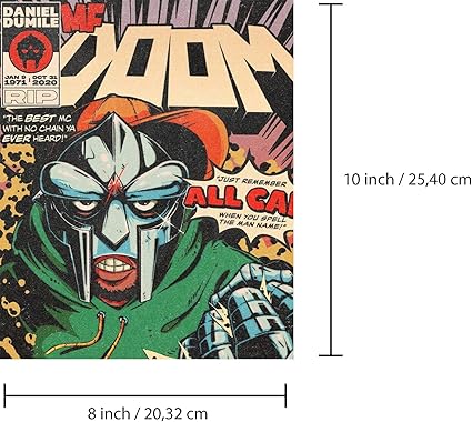 MF DOOM Poster A Set of 6 Canvas Posters