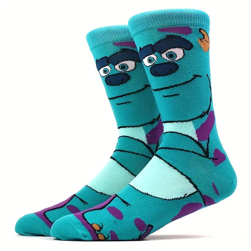 Disney Monsters Inc Sully and Mike Wazowski Socks